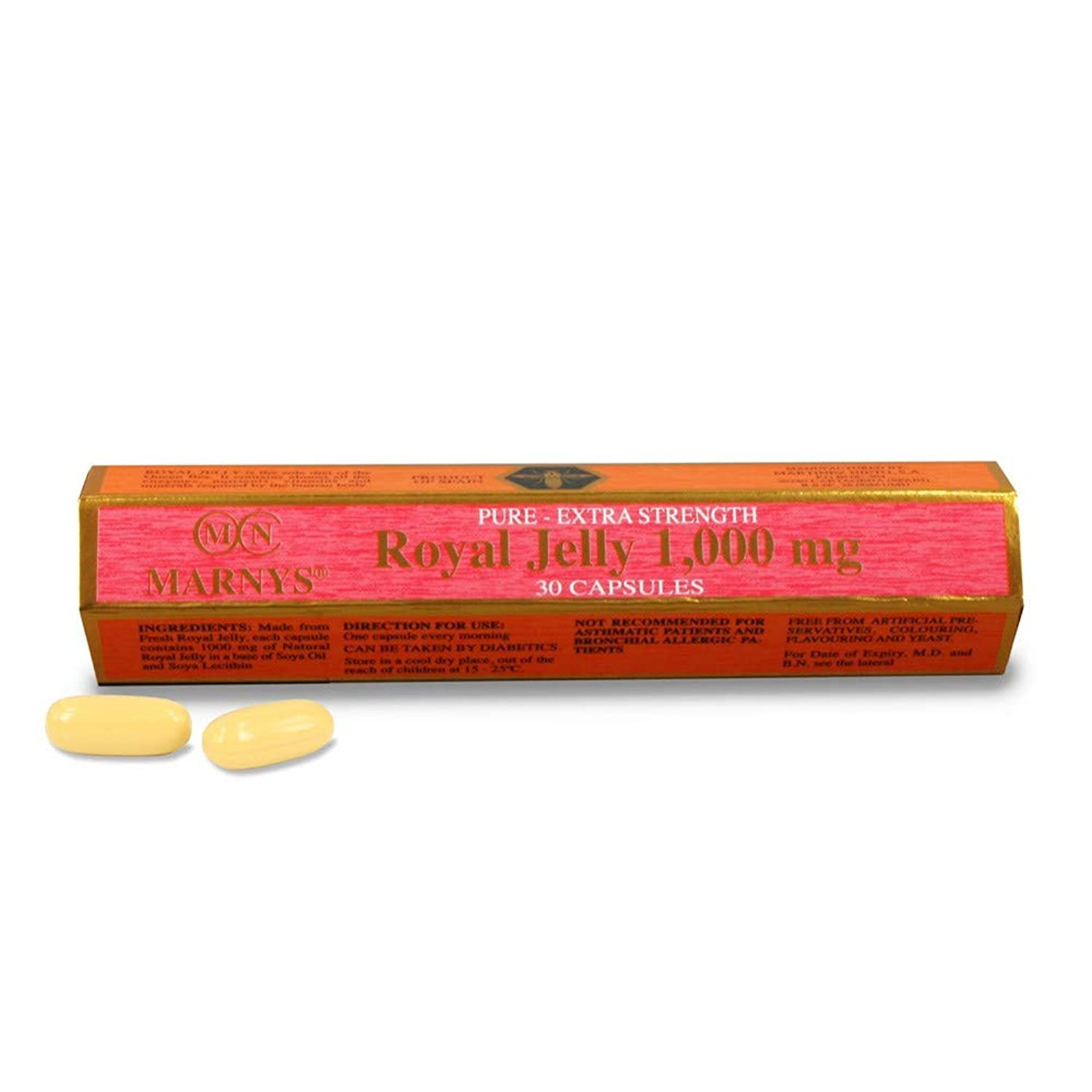 Marnys Royal Jelly 1000mg Capsule 30