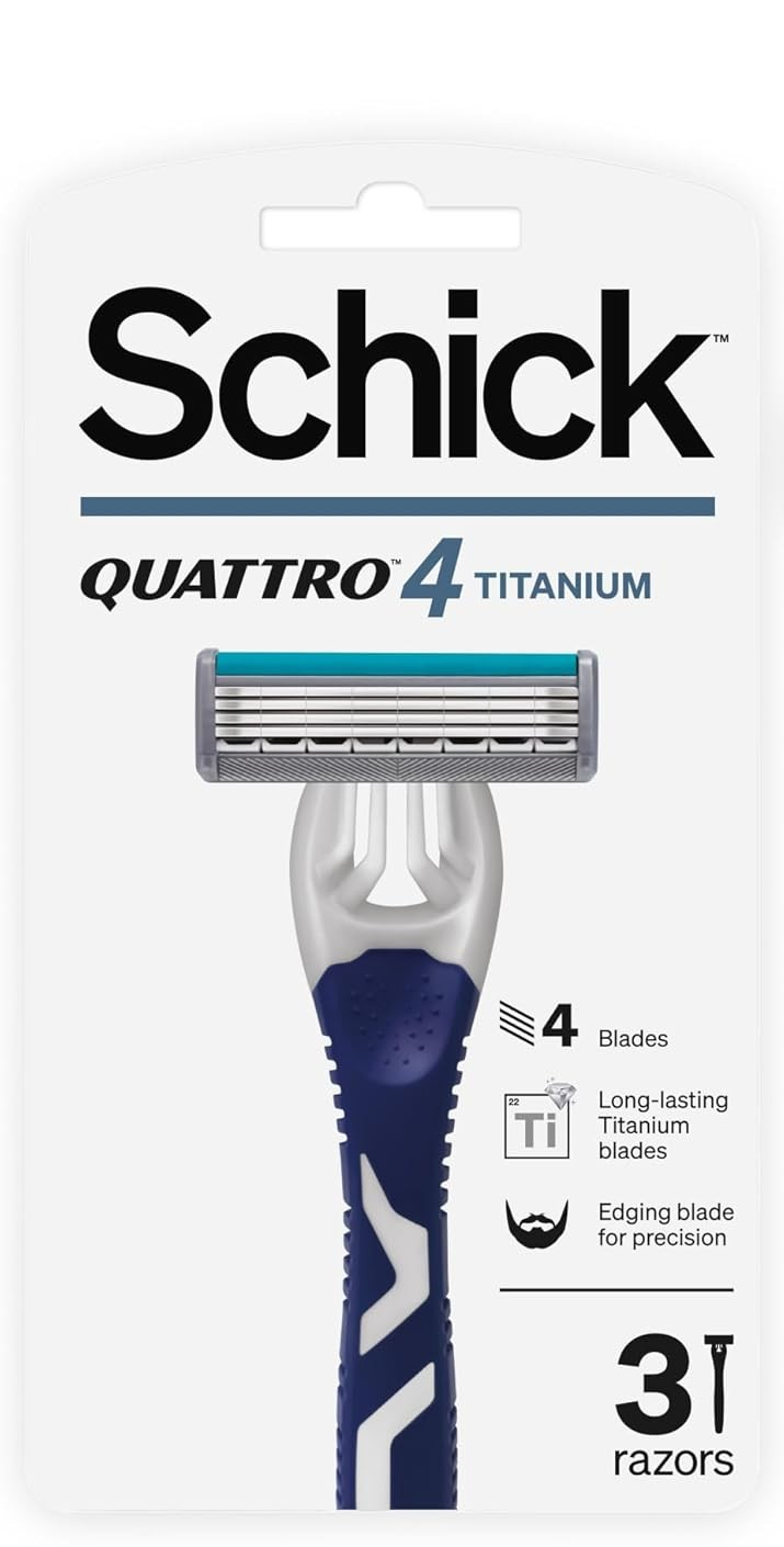 Schick Quattro 4-Blade 3 Shaving Razors