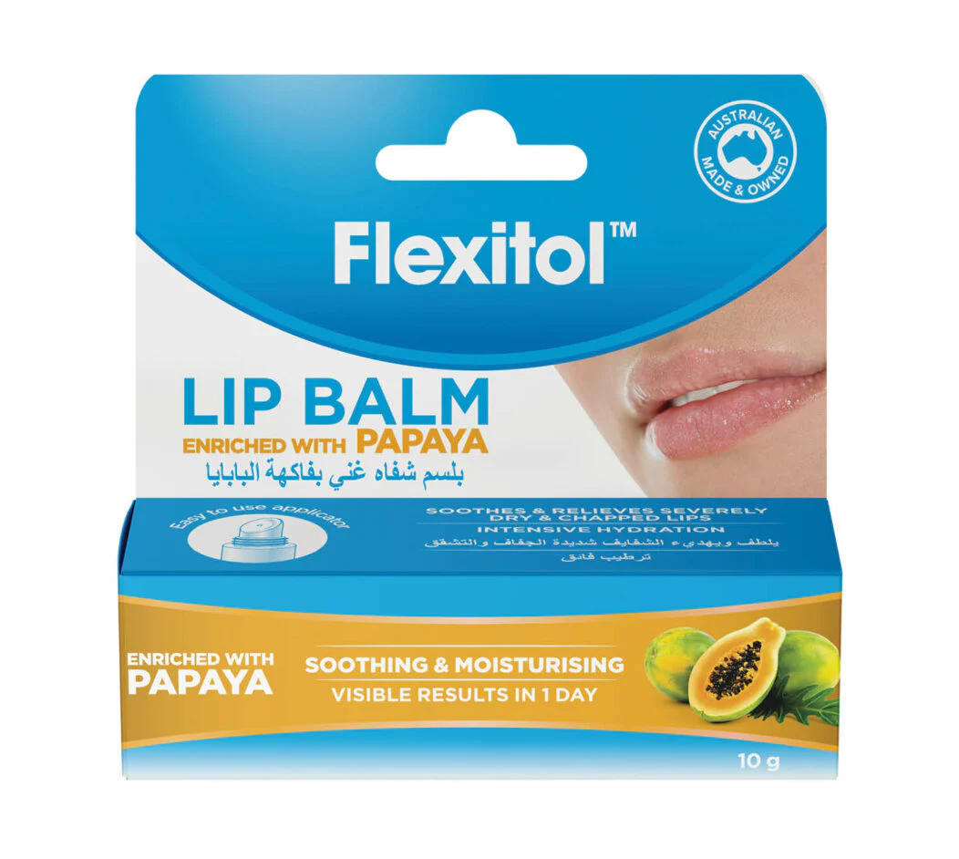 Flexitol Papaya Lip Balm 10g