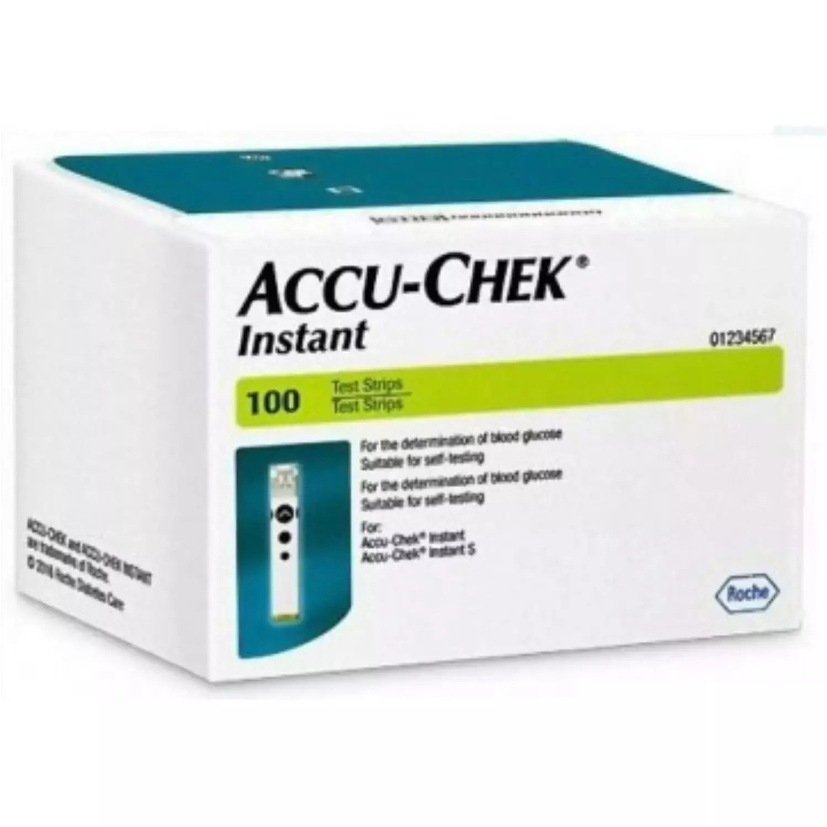 Accu-Chek Instant Blood Glucose Test Strips 100 Strips