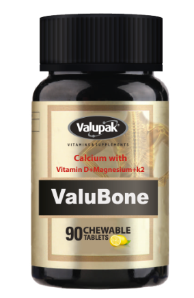 Valupak ValuBone 90 Chewable Tablets Lemon Flavour