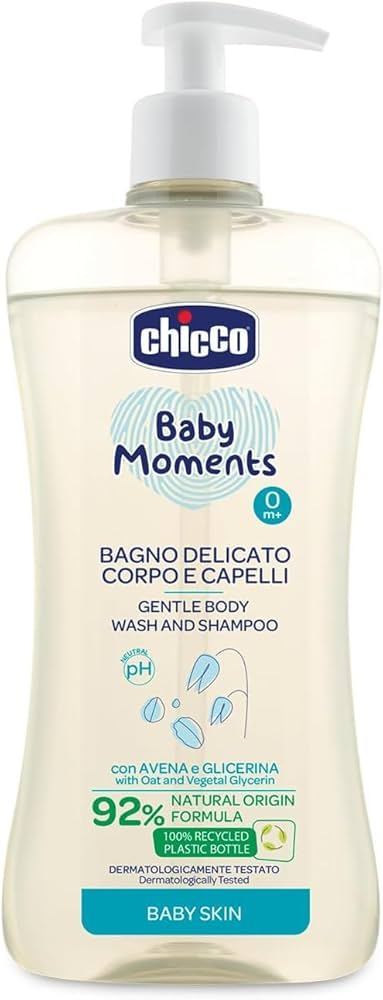 Chicco Baby Moments Gentle Body Wash And Shampoo 500ml