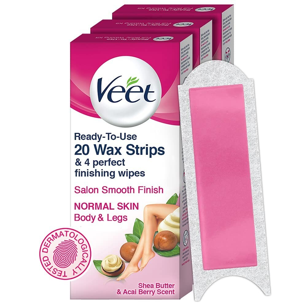 Veet Wax Strips For Normal Skin 20 Strips